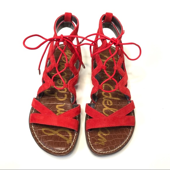 sam edelman red sandals
